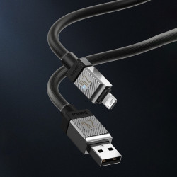USB C - Cablu Lightning 20W 1m Baseus CoolPlay - negru - Img 4