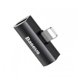 Adaptor Premium Baseus cu 2 porturi Lightning ce suporta incarcare si redare muzica in acelasi timp - Img 2