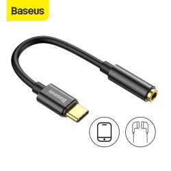 Adaptor Typ-C la 3.5 Jack mama, Baseus, L54, gri+negru - Img 5