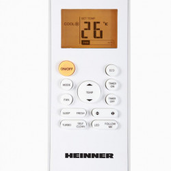 Aparat de aer conditionat Heinner Onix Eco Smart Inverter 12000 BTU Wi-Fi, Clasa A++, Functie incalzire, Functie ECO, Follow me, R32, HAC-CO12WFN-RD, Rosu - Img 2