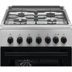Aragaz Electrolux LKK520002X, Mixt, 4 arzatoare gaz, Cuptor electric multifunctional,Aprindere integrata, Grill electric, Clasa A, 50 cm, Inox - Img 3