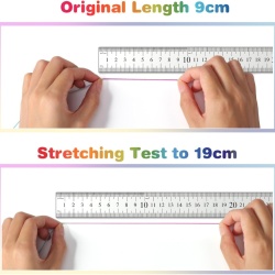 Ață Elastică pentru Brățări, 1 mm × 100 m, Design Curcubeu / Multicolor, Material TPE și Nailon, Ideală pentru Bijuterii DIY și Crafting - Img 6