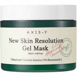 AXIS-Y New Skin Resolution Gel Mask - Masca de fata calmanta pentru luminozitate cu Heartleaf si 2% Niacinamida 100ml
