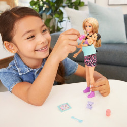 BARBIE PAPUSA SKIPPER FIRST JOBS BABYSITTER PAPUSA BLONDA - Img 3
