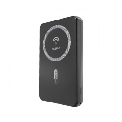 Baterie Externa Wireless Dudao K14S, 5000mAh, 20W, QC + PD + QI, 1 x QI - 1 x USB-A - 1 x USB-C, Neagra