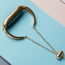 Bratara din metal pentru Xiaomi Mi Band 6 / 5 / 4 / 3 gold - Img 4