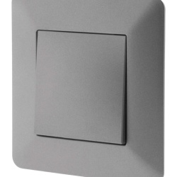 Buton Electric / Întrerupător cu Revenire Artezo Titanium, 1 Bucată, Montaj Simplificat - Img 3
