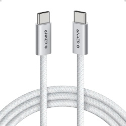 Cablu Anker Zolo USB-C la USB-C, 240W, 1.8m, Alb