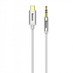 Cablu audio 3.5 mm la USB-C Baseus Yiven 1.2m , alb