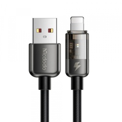 Cablu Date si Incarcare USB-A - Lightning McDodo CA-3140 Auto Power Off, 18W, 1.2m, Negru