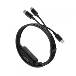 Cablu Date si Incarcare USB-C - 2 x USB-C Cuktech C2C615, 140W, 1.5m, Negru CKC2C615GLBK