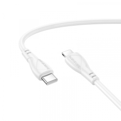 Cablu Date si Incarcare USB-C - Lightning Borofone BX121 Energy, 27W, 1m, Alb