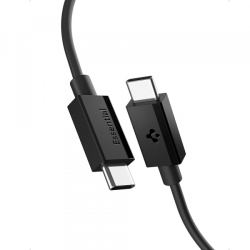 Cablu Date si Incarcare USB-C - USB-C Spigen EB6015CC, 60W, 1.5m, Negru ACA10417