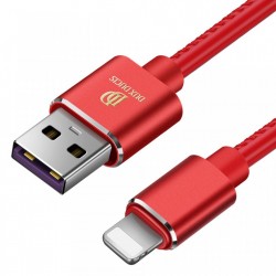 Cablu de date Dux Ducis K-Max , Usb la Lightning, 5V , 2A , 1M , rosu - Img 3