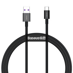Cablu de date pentru incarcare rapida Baseus Superior USB - USB Typ C 66 W (11 V / 6 A) Huawei SuperCharge SCP 1 m negru (CATYS-01)