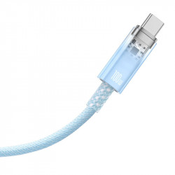 Cablu de incarcare rapida Baseus USB la USB-C 6A, 1 m(albastru) - Img 4