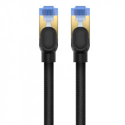 Cablu de retea impletit Baseus Ethernet RJ45, 10 Gbps, 1 m (negru) - Img 4