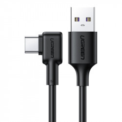 Cablu Ugreen elbow USB - USB Type C cable 5 A Quick Charge 3.0 SCP FCP 1 m black (60780 US307)