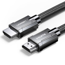 Cablu Ugreen HDMI 2.1 8K 60 Hz / 4K 120 Hz 3D 48 Gbps HDR VRR QMS ALLM eARC QFT 3m gri (HD135 70319)