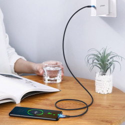 Cablu Ugreen USB Type C - USB Type C 5 A 100 W Power Delivery Quick Charge 3.0 FCP 480 Mbps 2m gray (70429 US316) - Img 5
