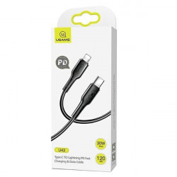 Cablu USAMS U43 USB-C LA Lightning 30W PD 1.2M Negru - Img 2