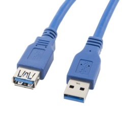 Cablu USB-A M/F 3.0 3 m albastru