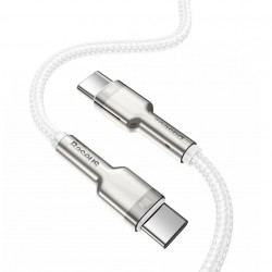Cablu USB-C la USB-C Baseus Cafule, 100W, 1m (alb) - Img 6