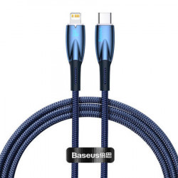 Cablu USB-C pentru seria Lightning Baseus Glimmer, 20W, 1m (albastru)