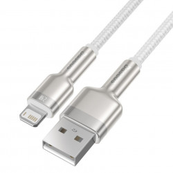 Cablu USB la Lightning Baseus Cafule, 2.4A, 1m (white) - Img 4