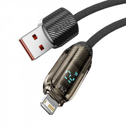 Cablu USB la Lightning Toocki, 1 m, 12 W (negru)