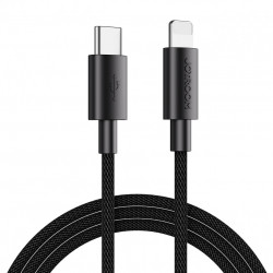 Cablu USB tip C durabil Joyroom - Încarcare rapida lightning/ transmisie de date 20W 1m negru (S-1024M13)