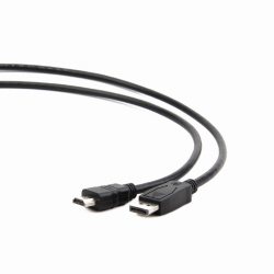 CABLU video GEMBIRD, adaptor DisplayPort (T) la HDMI (T), 1m, negru, "CC-DP-HDMI-1M" (timbru verde 0.08 lei)
