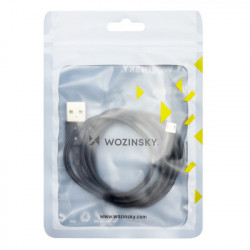 Cablu Wozinsky USB - microUSB 2,4A 1m negru (WUC-M1B) - Img 2
