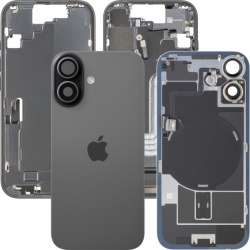Capac Baterie Apple iPhone 17, Cu Carcasa Mijloc, Full Parts, Negru, Swap