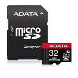 Card de memorie ADATA Endurance, MicroSDHC, 32GB, UHS-I V30, 100MB/s, Class 10 + Adaptor