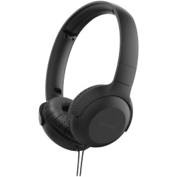 Casti Audio On-Ear Philips, TAUH201BK/00, cu fir, Microfon, Negru