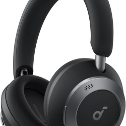 Casti Wireless Over-Ear Anker Soundcore Space One Pro, Adaptive Active Noise Cancelling, Hi-Res, 6 Microfoane, Bluetooth 5.3, Negru