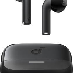 Casti wireless Semi-in-Ear Anker Soundcore K20i, Autonomie 36 ore, IPX5, Bluetooth 5.3, Negru