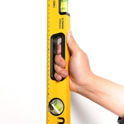 Cumpana de nivel 500mm Deli Tools EDL290800, Galben - Img 3