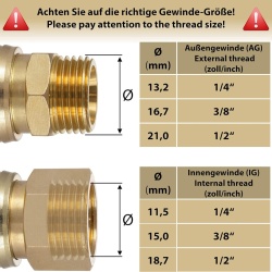 Cuplă Rapidă pentru Aer Comprimat DN 7.2 (NW 7.2) cu Filet Interior 1/4" BSP, Alamă Masivă - Img 3