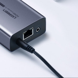 Cuplare UGREEN CM250 VGA la Ethernet RJ45, cablu prelungitor, Cat.5e / 6, (argintiu) - Img 2