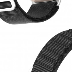 Curea cu cataramă sport pentru Apple Watch 8/7/6/SE/5/4/3/2/1 (41, 40, 38 mm) Curea Dux Ducis Versiune GS - Negru - Img 4