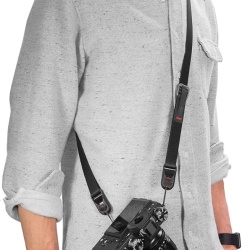 Curea de Umăr/Gât pentru Cameră Foto Peak Design Leash, 83-115 cm, Sistem Rapid cu Ancore, Negru (L-BL-3) - Img 5