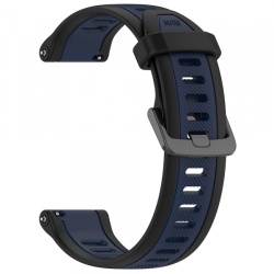 Curea Techsuit W053 pentru Huawei Watch / Garmin Watch Series, 18mm, Albastra Inchis