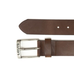 Curea unisex de piele, Maro, 90 - Img 2