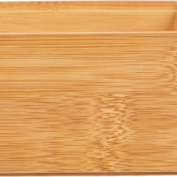 Cutie Organizatoare din Lemn de Bambus Zeller 13330, Dimensiuni 15 x 15 x 7 cm, Finisaj Natural, pentru Sertare, Birou, Baie și Bucătărie, Bej - Img 7