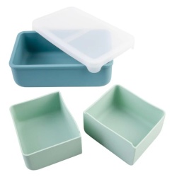 CUTIE PRANZ BENTO CU COMPARTIMENTE DETASABILE, MELII, SAGE CACTUS FERN