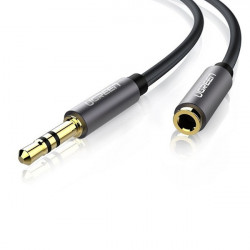 Extensie cablu audio, UGREEN AV118 AUX 3.5 mm, 2m (black)