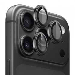 Folie de protectie Camera Spate Lito S+ pentru Apple iPhone 18 Pro / 18 Pro Max, Sticla Securizata, Neagra