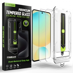 Folie de protectie Ecran Techsuit TitanGlass CrystalHD pentru Samsung Galaxy A56 A566 / S24 FE S721, Sticla Securizata, Full Glue, Set 2 bucati